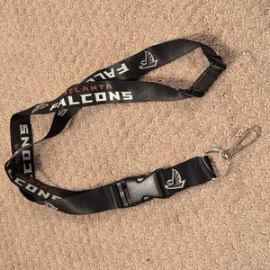 Atlanta Falcons Black Lanyard  NWOT